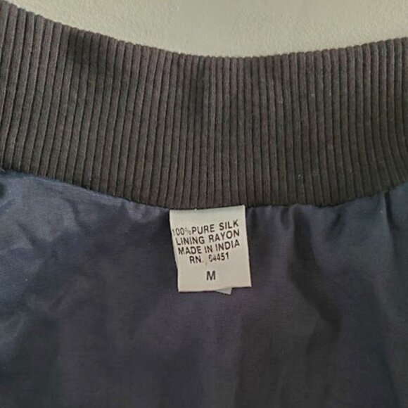 NWT Nordstrom Sequin Bomber Jacket Womens Silver Sparkle Jacket Y2K Swiftie Sz M - Picture 7 of 9